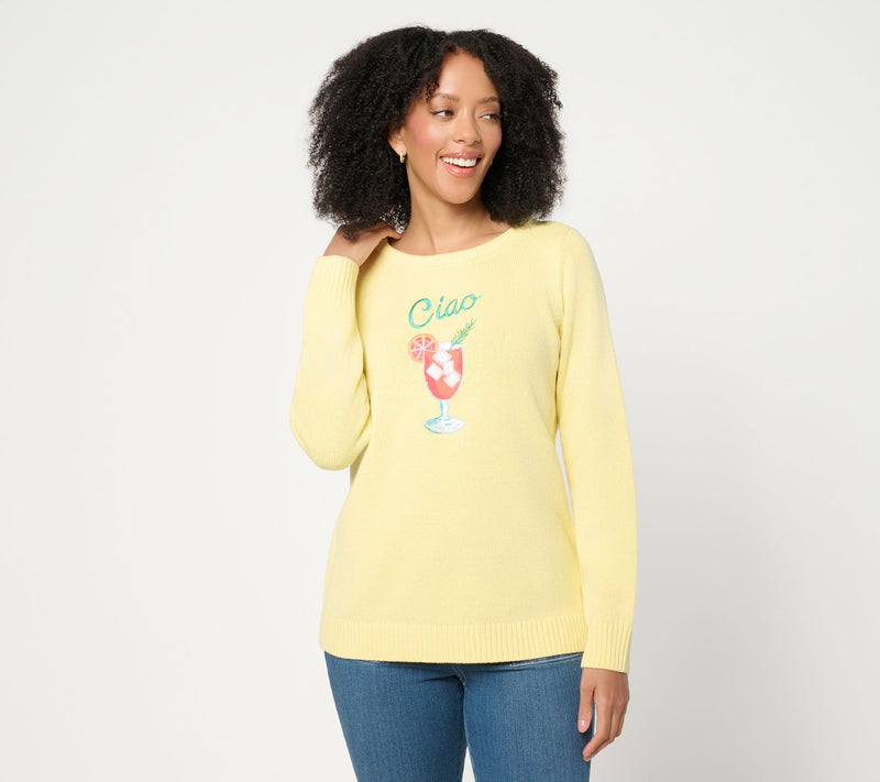 Belle Beach by Kim Gravel Ciao Bella Cheers to Summer Sweater — View 12