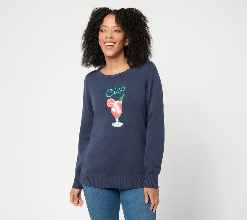 Belle Beach by Kim Gravel Ciao Bella Cheers to Summer Sweater — View 13