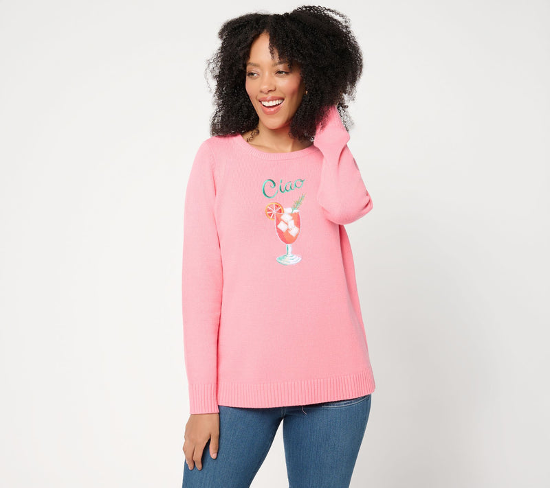 Belle Beach by Kim Gravel Ciao Bella Cheers to Summer Sweater — View 14