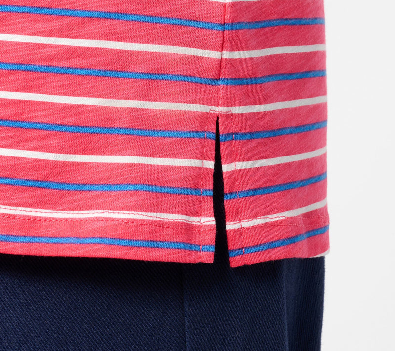 Liberty Belles by Kim Gravel Slub Knit Nauticana Short Sleeve Tee — View 5