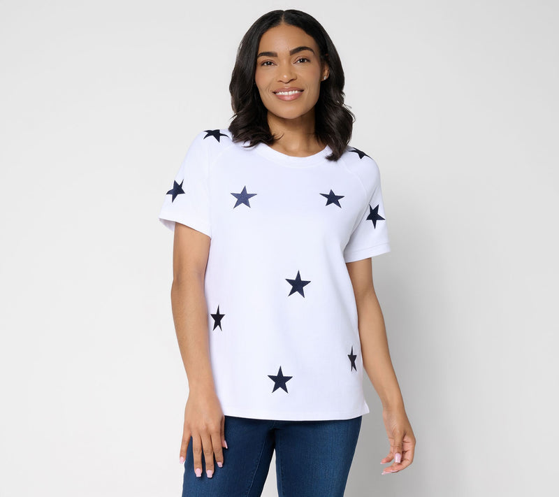 Liberty Belles by Kim Gravel French Terry Star Power Short Sleeve — View 11