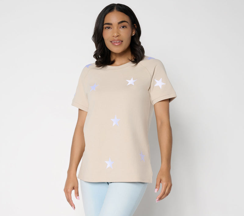 Liberty Belles by Kim Gravel French Terry Star Power Short Sleeve — View 12