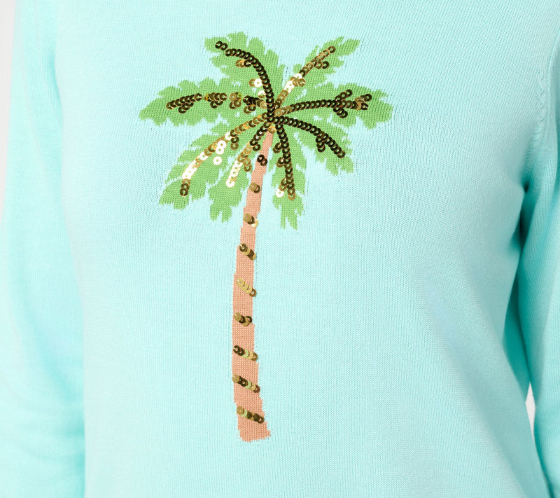 Belle Beach by Kim Gravel Boardwalk Prep Sequin Trim Sweater — View 6