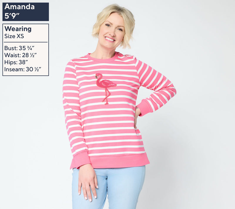 Belle Beach by Kim Gravel Harbor Club Seaside Stripe Top — View 3