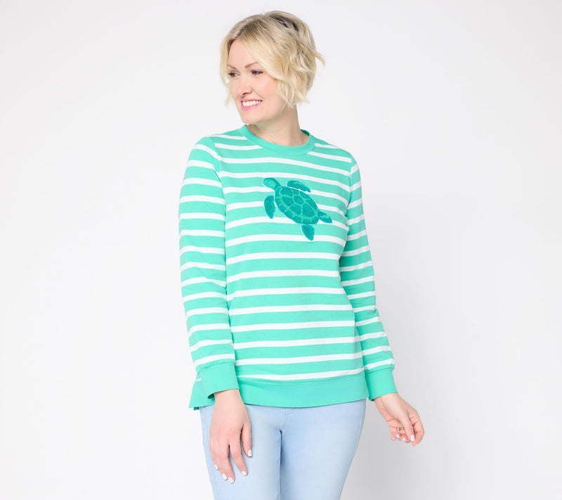 Belle Beach by Kim Gravel Harbor Club Seaside Stripe Top — View 11