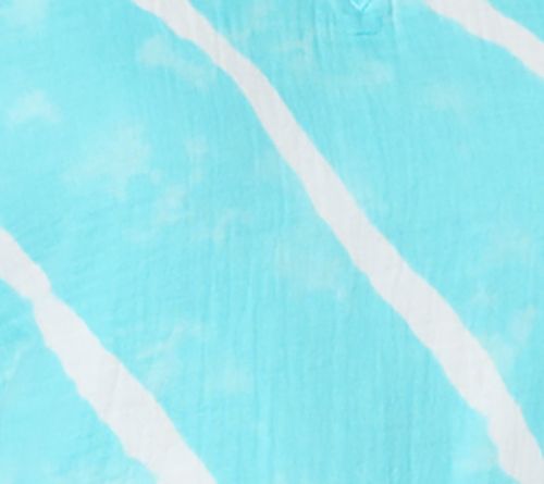 Belle Beach By Kim Gravel Gauze Front French Terry Back V Neck Top — View 11
