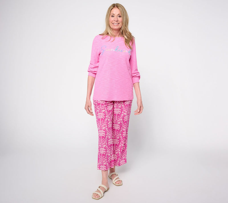 Belle Beach by Kim Gravel Sweatshirt Slub Coastal Crush Top — View 7