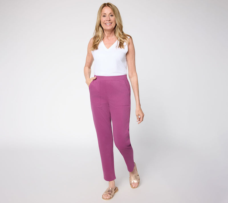 Denim & Co. Regular Comfy Knit Air Pull-On Tapered Ankle Pants — View 5