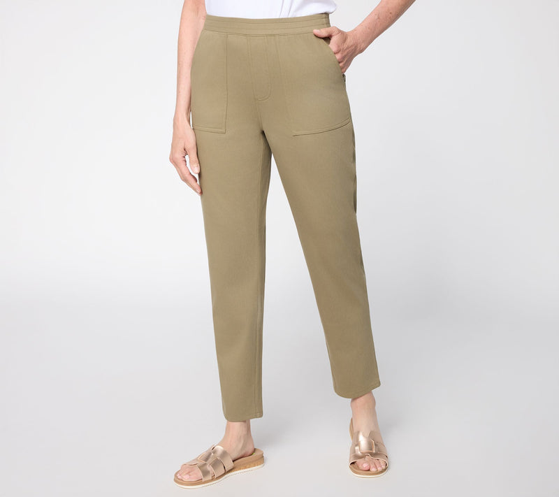 Denim & Co. Regular Comfy Knit Air Pull-On Tapered Ankle Pants — View 19