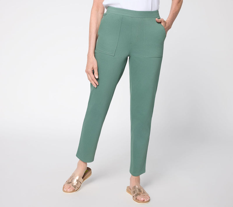 Denim & Co. Regular Comfy Knit Air Pull-On Tapered Ankle Pants — View 20