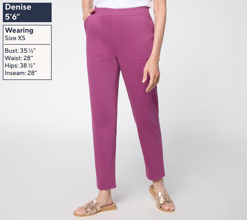 Denim & Co. Tall Comfy Knit Air Pull-On Tapered Ankle Pants — View 3