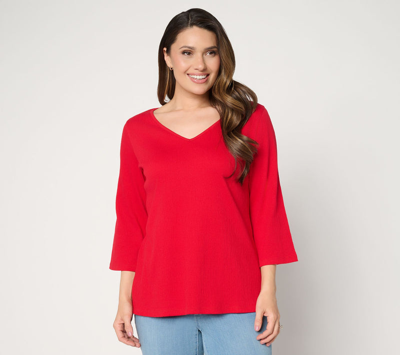 Belle by Kim Gravel Packabelle Slay the Vacay 3/4 Sleeve Top — View 16