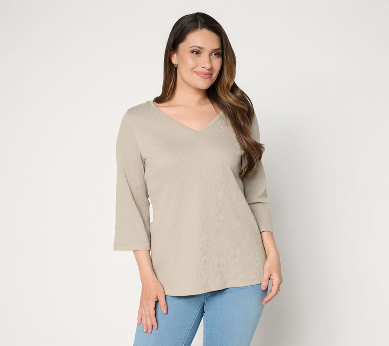 Belle by Kim Gravel Packabelle Slay the Vacay 3/4 Sleeve Top — View 17