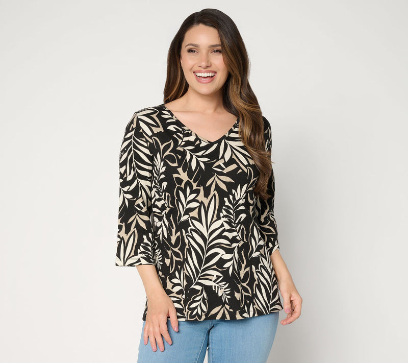 Belle by Kim Gravel Packabelle Slay the Vacay 3/4 Sleeve Top — View 19