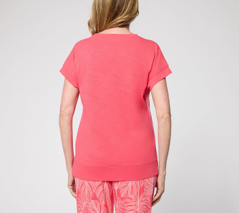 Belle by Kim Gravel Packabelle Front Knit Back Top — View 4