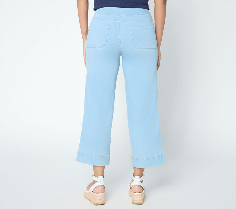 Belle by Kim Gravel Petite TripleLuxe Denim Crop Jean — View 4