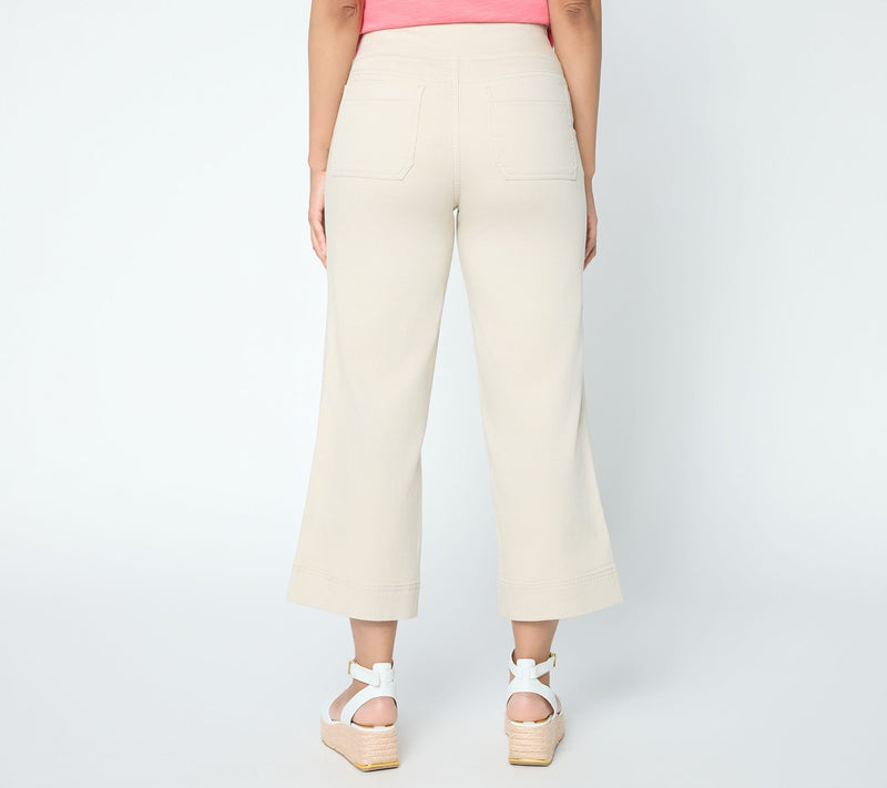 Belle by Kim Gravel Petite TripleLuxe Twill Patch Pocket Jean — View 4