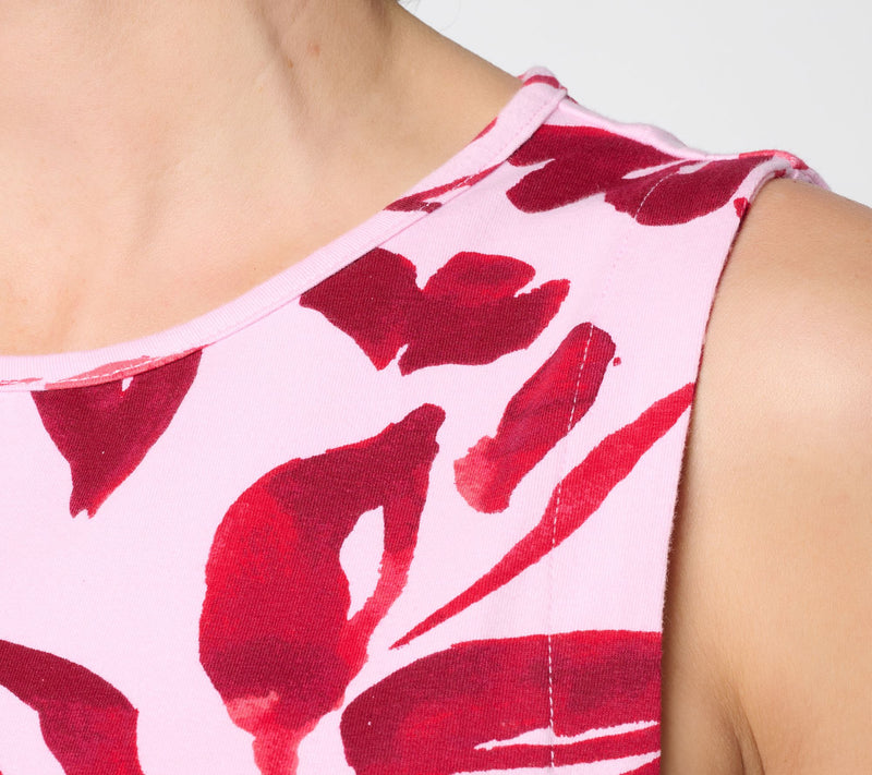 BEAUTIFUL by Lawrence Zarian Petite Printed Knee Length Knit Dress — View 10
