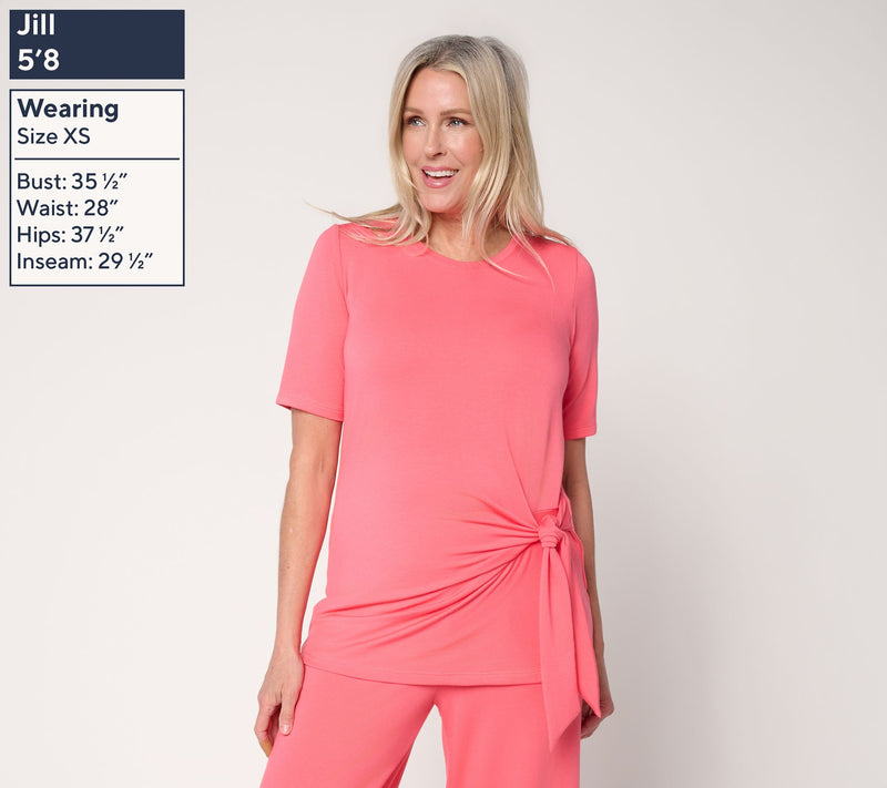 Brandis Dress Out Loud Acquitted Knit Snatched with a Side Tie Top — View 5