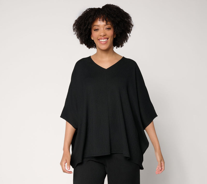 Brandis Dress Out Loud Caribbean Crinkle V-Neck Top — View 10