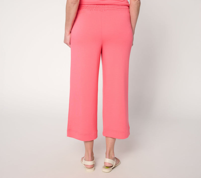 Brandis Dress Out Loud Acquitted Knit Petite Wide Leg Crop — View 4