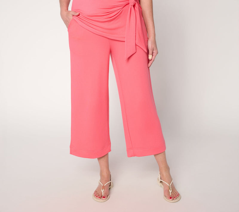 Brandis Dress Out Loud Acquitted Knit Petite Wide Leg Crop — View 12
