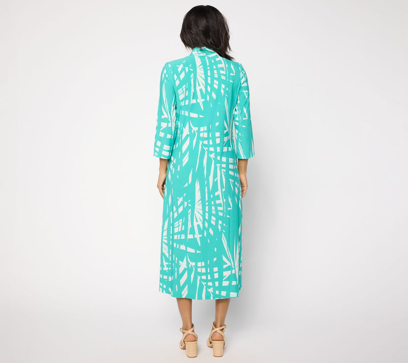 Brandis Dress Out Loud Discovery Knit Petite Tulum Tropical Caftan — View 4