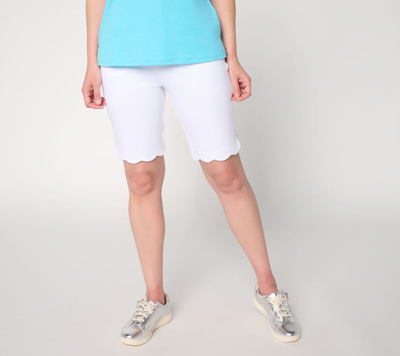 Quacker Factory DreamJeannes 10" Scalloped Short — View 10