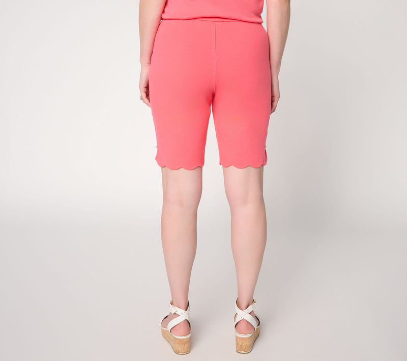 Quacker Factory DreamJeannes 10" Scalloped Short — View 4