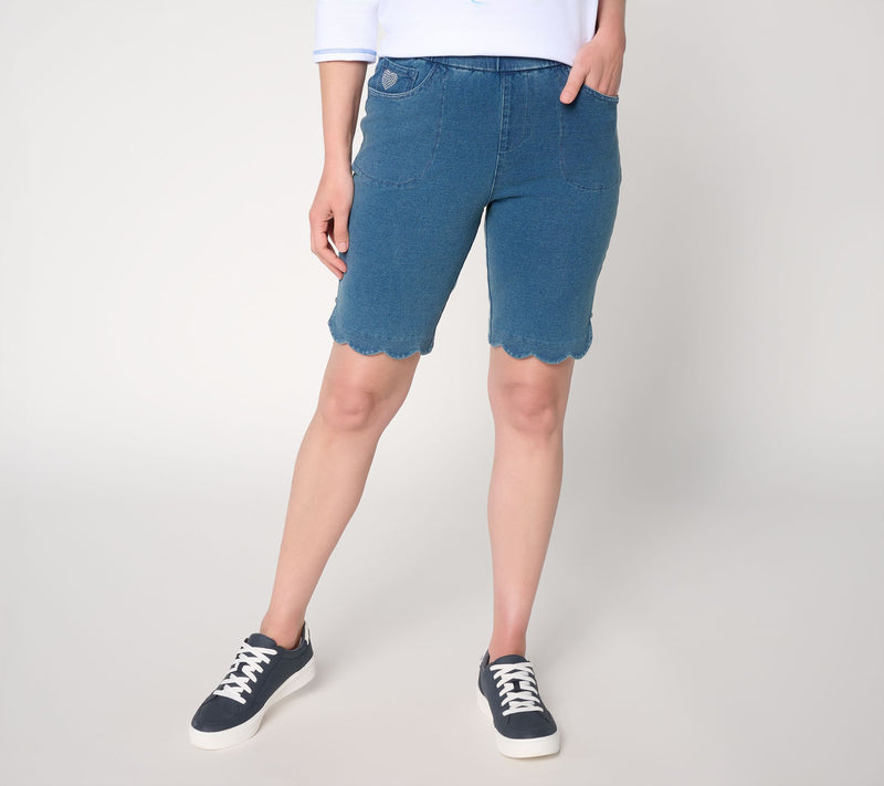 Quacker Factory DreamJeannes 10" Scalloped Short — View 12