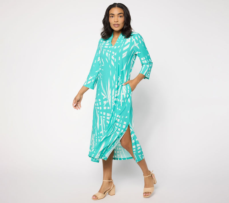 Brandis Dress Out Loud Discovery Knit Tall Tulum Tropical Caftan — Main view