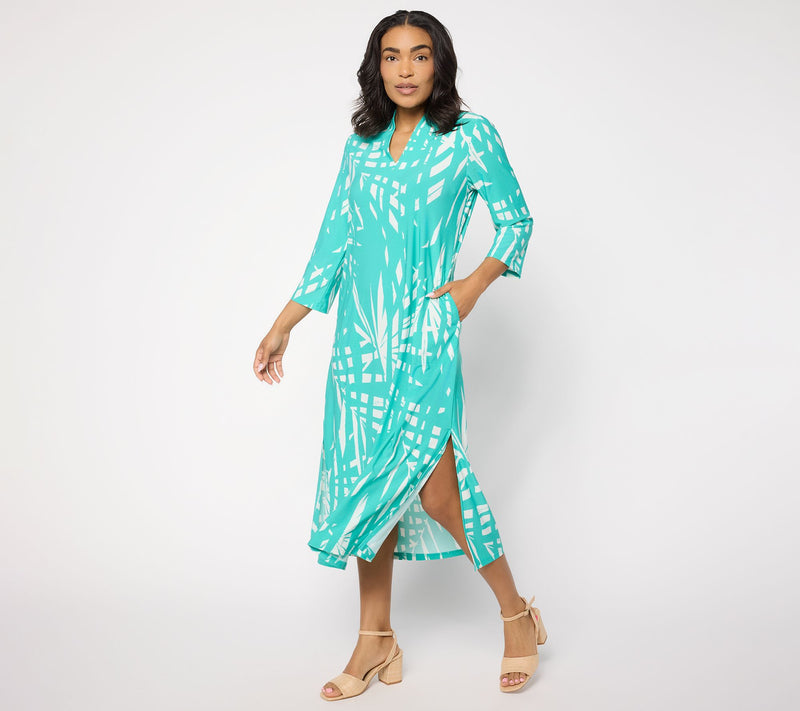 Brandis Dress Out Loud Discovery Knit Tall Tulum Tropical Caftan — View 10