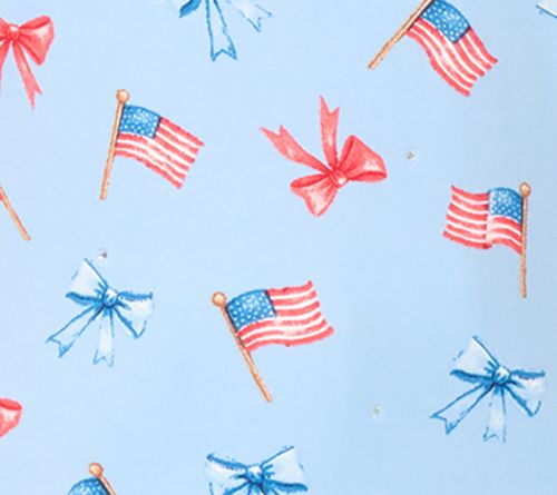 Quacker Factory God Bless America Printed Elbow Sleeve Top — View 9