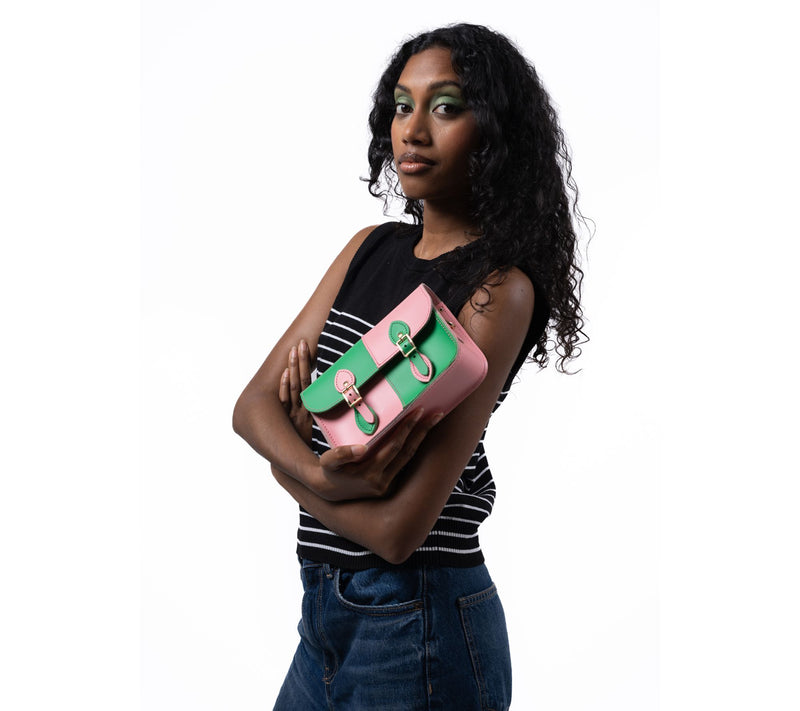 Wicked X Cambridge Satchel Co. The Little One Colorblock Bag — View 8