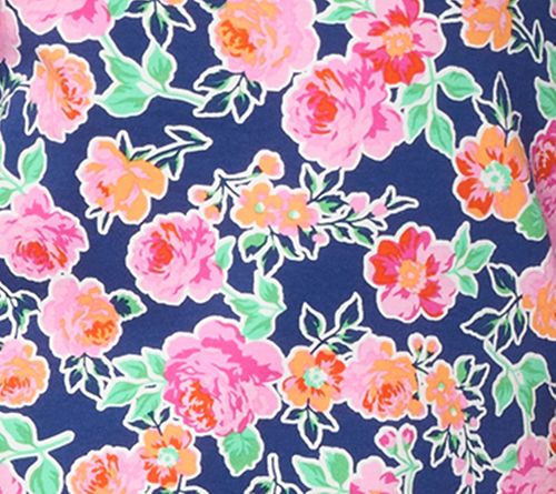 Quacker Factory Bless Your Heart Printed Floral Top — View 7