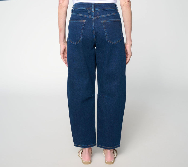 Warp & Weft Regular MYR Stretch Soft Curve Barrel Leg Jeans — View 9