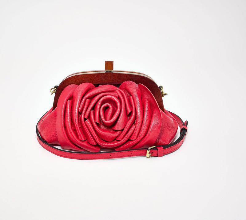 Patricia Nash Leather Joelle Wood Frame Clutch — View 10