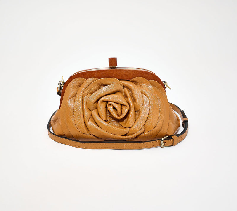 Patricia Nash Leather Joelle Wood Frame Clutch — View 11