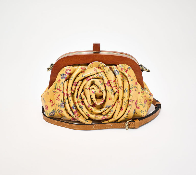 Patricia Nash Leather Joelle Wood Frame Clutch — View 12