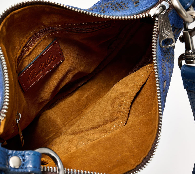 Patricia Nash Perforated Suede Calanna Hobo — View 4
