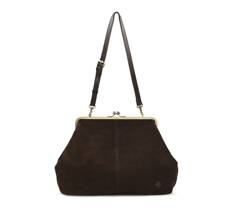Patricia Nash Serafina Large Frame Crossbody - Suede — View 8