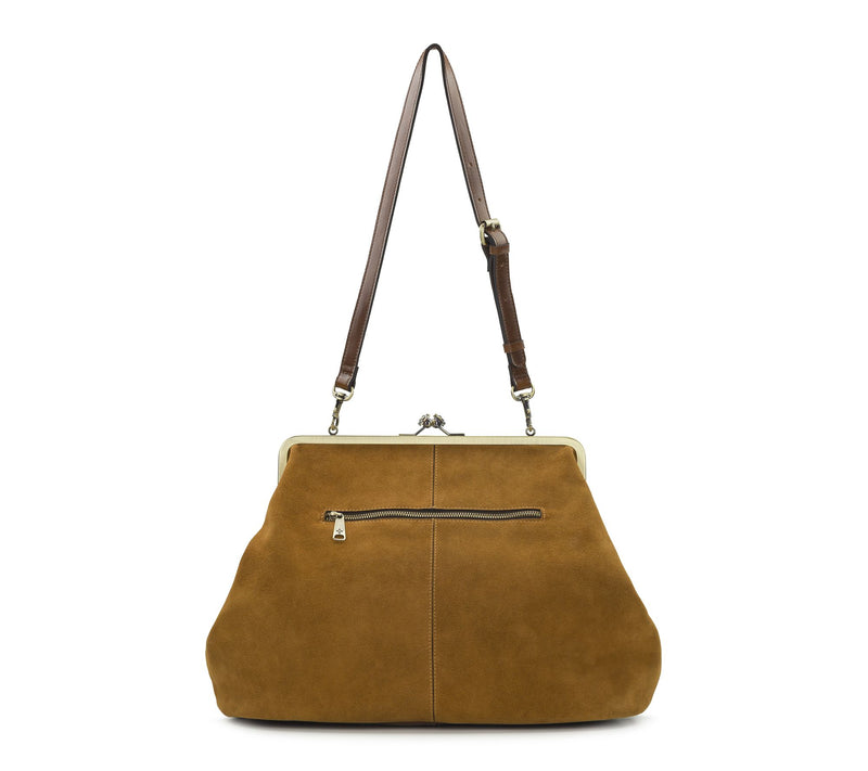 Patricia Nash Serafina Large Frame Crossbody - Suede — View 2