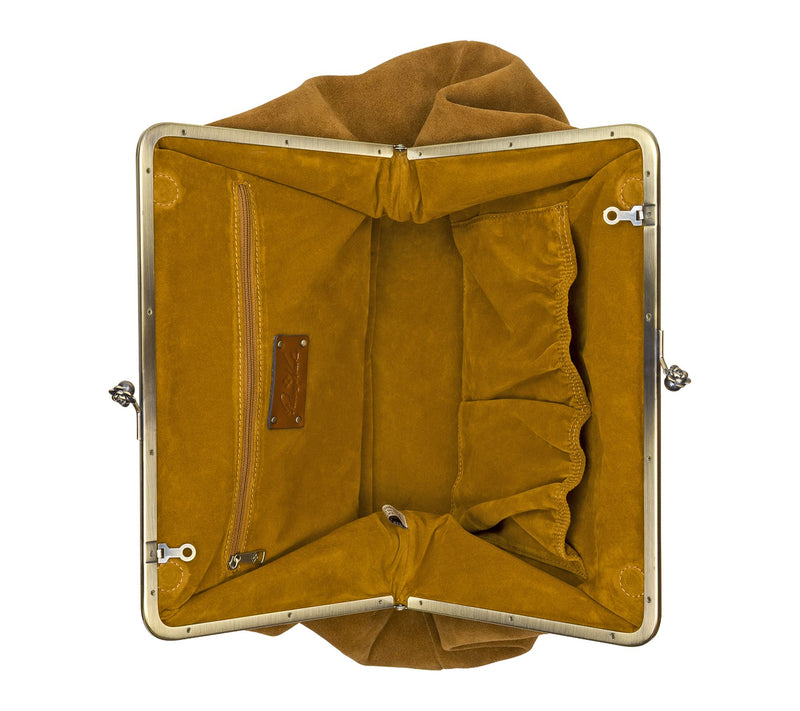 Patricia Nash Serafina Large Frame Crossbody - Suede — View 4