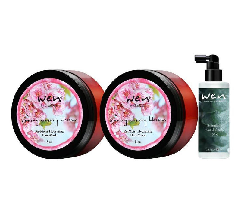 WEN by Chaz Dean Re-Moist Mask Duo + 3.4oz Botanical Tonic — View 2