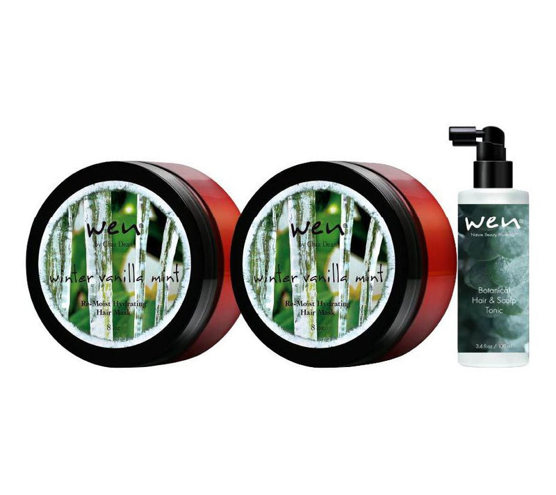 WEN by Chaz Dean Re-Moist Mask Duo + 3.4oz Botanical Tonic — View 10