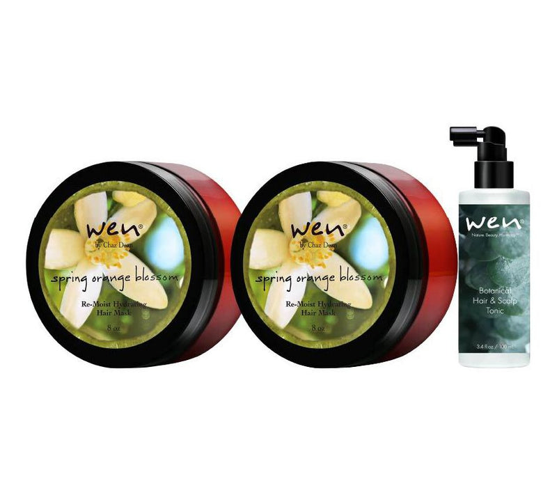 WEN by Chaz Dean Re-Moist Mask Duo + 3.4oz Botanical Tonic — View 7