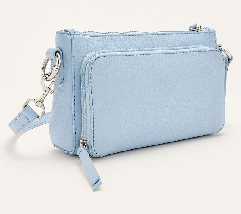 Kim Gravel Swift Leather Convertible Crossbody w/ RFID Wallet — View 2