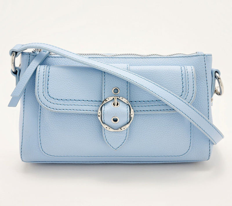 Kim Gravel Swift Leather Convertible Crossbody w/ RFID Wallet — View 13
