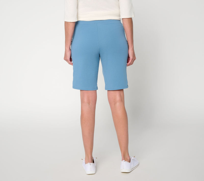 Denim & Co. Regular EasyWear French Terry Bermuda Shorts — View 5