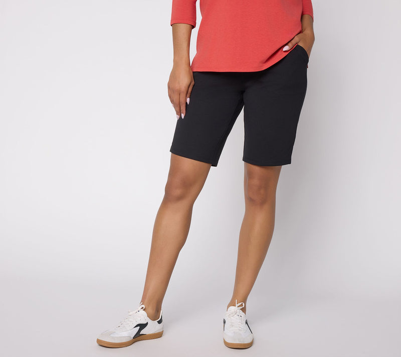 Denim & Co. Tall EasyWear French Terry Bermuda Shorts — View 13